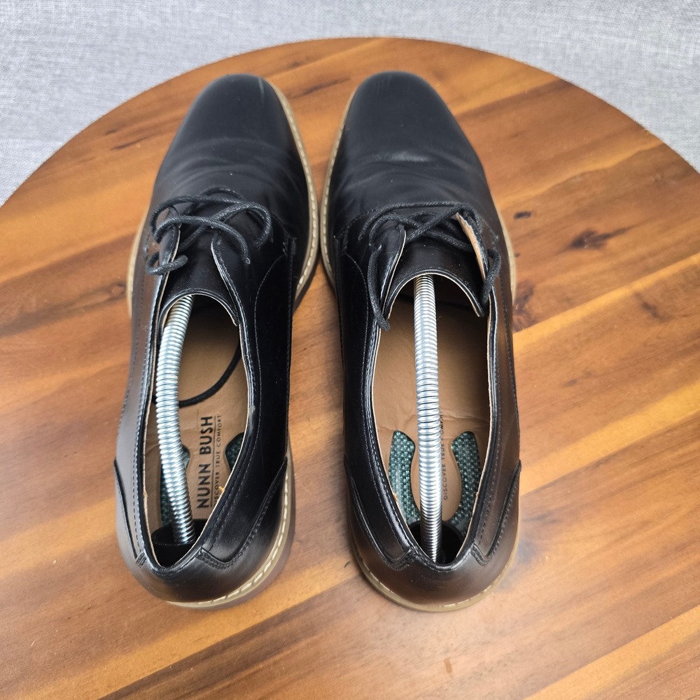 Nunn Bush Mens Dress Shoes Black Leather‎ Oxfords Lace Up Comfort Size 11.5M - Picture 10 of 14